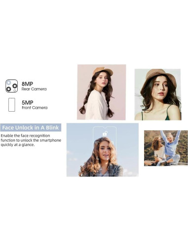 Smartphone Blackview A55 4G LTE 3GB RAM 16GB Negro