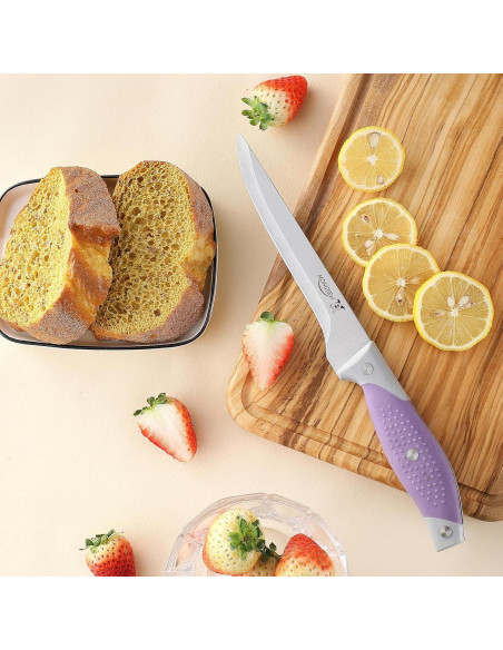 Set de 3 Cuchillos Deshuesadores MONGSEW de Acero Inoxidable 15.24 cm