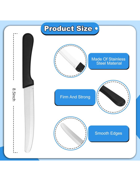 Cuchillos de Carne Geelin 50 Piezas 23.5 cm Acero Inoxidable