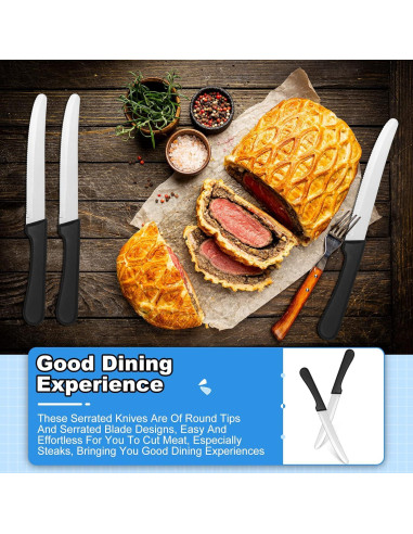 Cuchillos de Carne Geelin 50 Piezas 23.5 cm Acero Inoxidable