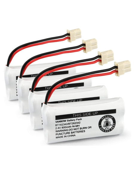 Batería Ni-MH 2.4V 800mAh VANBOW para Teléfonos Inalámbricos
