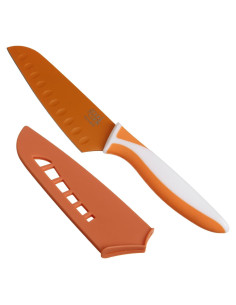 Cuchillo Santoku GoodCook 12.7 cm Antiadherente Teal