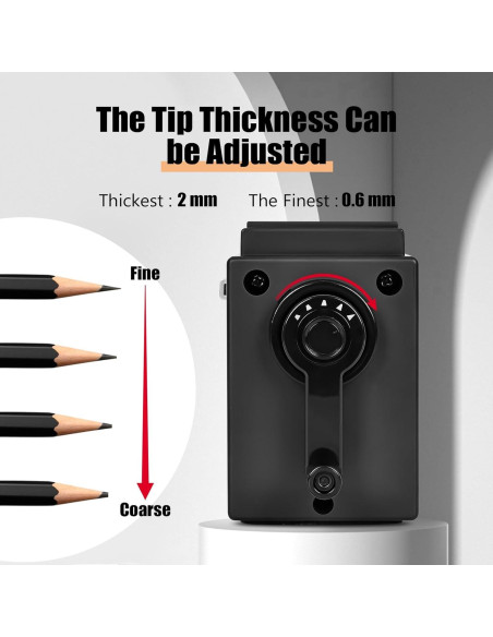 Sacapuntas Manual Muxdilu con Punta Ajustable para Lápices