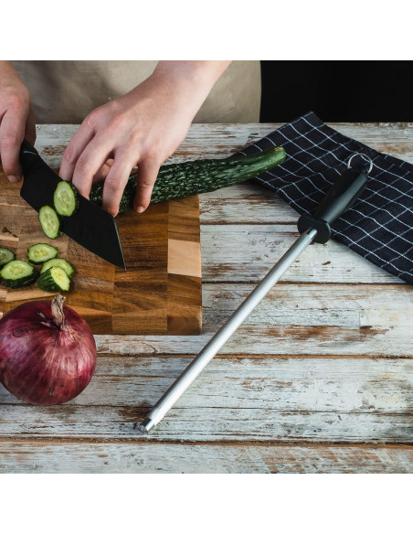 Varilla de Afilado de Cuchillos AcoWELL 30.48 cm Acero al Carbono
