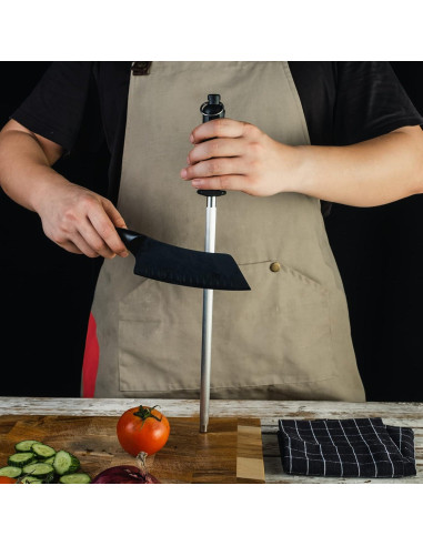 Varilla de Afilado de Cuchillos AcoWELL 30.48 cm Acero al Carbono