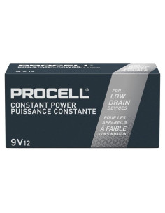 Baterías Alcalinas Duracell Procell 9V Paquete de 12 Unidades