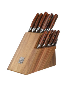 Juego de Cuchillos de Cocina TUO 17 Piezas Acero Alemán