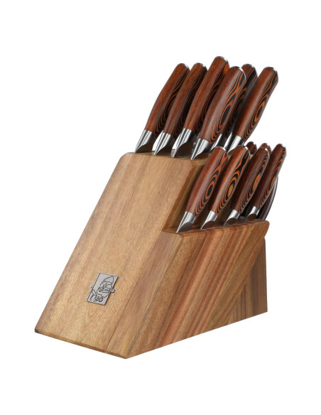 Juego de Cuchillos de Cocina TUO 17 Piezas Acero Alemán