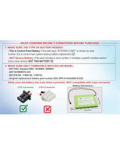 Batería de Reemplazo WirelessFinest 7.2V 3700mAh para DSC 2