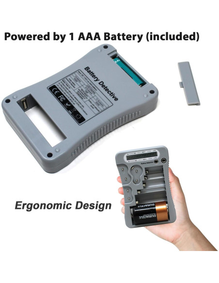 Probador de Baterías LCD 12-en-1 Battery Detective