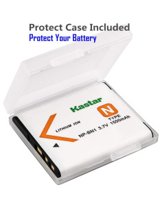 Batería Kastar 2-Pack Reemplazo Sony NP-BN1 para Cámaras 2