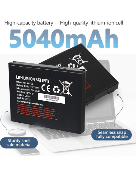 Batería de iones de litio W-10a para Netgear MR1100 5040mAh