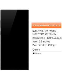 Pantalla OLED Reemplazo Samsung Galaxy Note 10 Plus 6.8" 2