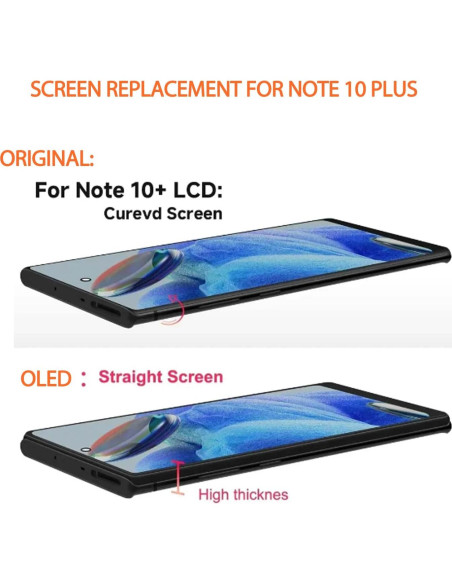 Pantalla OLED Reemplazo Samsung Galaxy Note 10 Plus 6.8"
