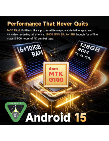 CUBOT KingKong Power 5 - Teléfono Resistente 6.88" 16GB/128GB
