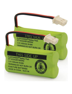 Batería Geilienergy BT183342 2.4V 400mAh Compatible Paquete de 2