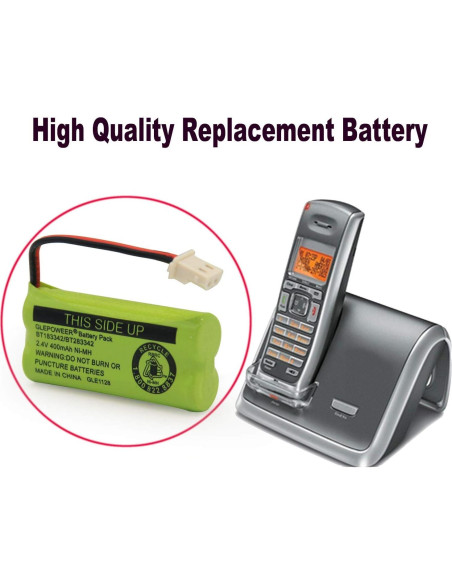 Batería Geilienergy BT183342 2.4V 400mAh Compatible Paquete de 2