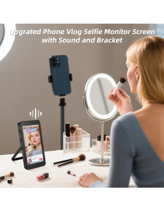 Monitor de Vlog Selfie Koolertron con Altavoz - Pantalla 13cm 2