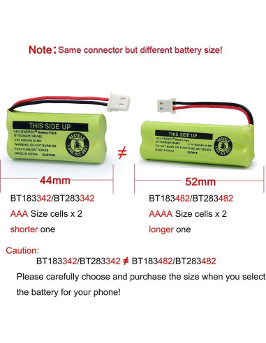 Batería GEILIENERGY BT183342 Compatible para Teléfonos Inalámbricos