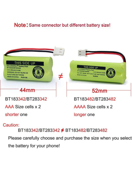 Batería GEILIENERGY BT183342 Compatible para Teléfonos Inalámbricos