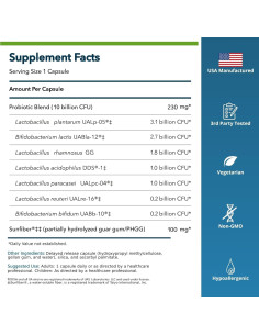 AccuBiotic Probiotico y Prebiotico 30 Cápsulas 10 Mil Millones CFU 2