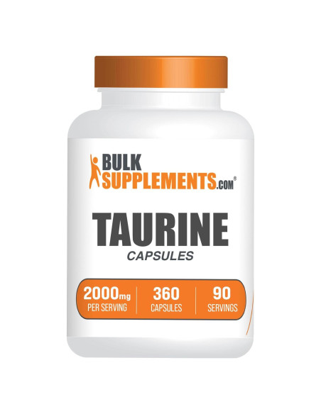 Cápsulas de Taurina BulkSupplements 2000mg - 360 Unidades