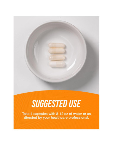 Cápsulas de Taurina BulkSupplements 2000mg - 360 Unidades