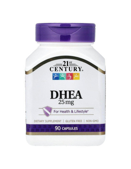 Cápsulas de DHEA 25 mg 21st Century - 90 unidades