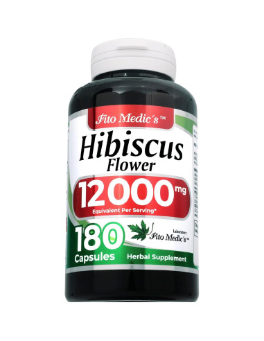 Cápsulas de Hibisco Fito Medics 180 Unidades 12000 mg