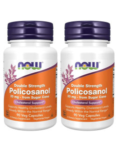NOW Foods Policosanol Doble Fuerza 90 Cápsulas Vegetales