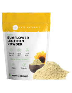 Polvo de Lecitina de Girasol Kate Naturals 340g - No OGM