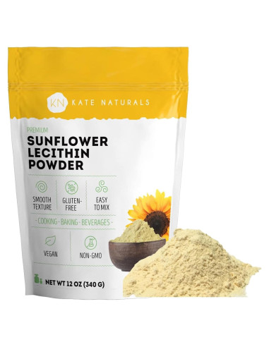 Polvo de Lecitina de Girasol Kate Naturals 340g - No OGM