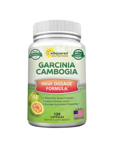 Extracto de Garcinia Cambogia 100% Puro aSquared - 120 Cápsulas