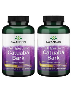 Corteza de Catuaba Swanson 465 mg 120 Cápsulas Energizante