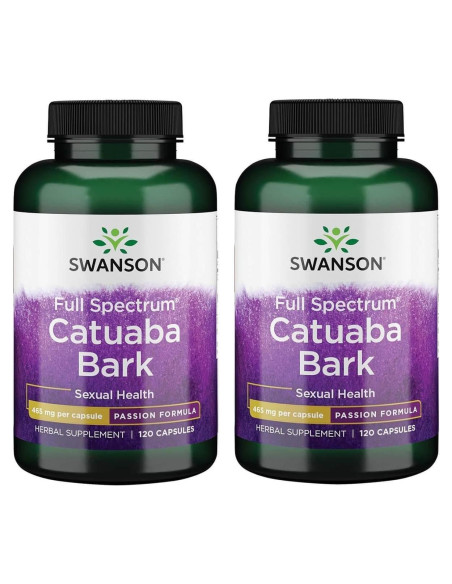 Corteza de Catuaba Swanson 465 mg 120 Cápsulas Energizante