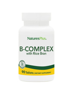 B-Complejo NaturesPlus con Salvado de Arroz - 90 Tabletas Vegetarianas