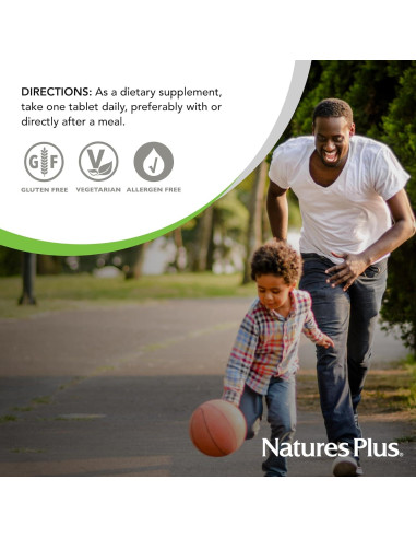 B-Complejo NaturesPlus con Salvado de Arroz - 90 Tabletas Vegetarianas