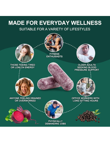 Cápsulas de Remolacha Orgánica Natprime 17850mg 120 Unidades