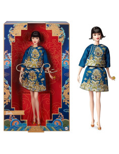 Muñeca Barbie 2023 Lunar Año Nuevo Guo Pei 33 cm