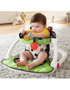 Silla Portátil Bebés Fisher-Price Panda con Juguetes 2