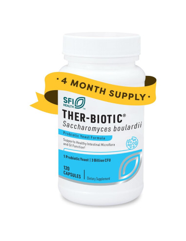 Probiotico Klaire Labs Saccharomyces Boulardii 120 Cápsulas