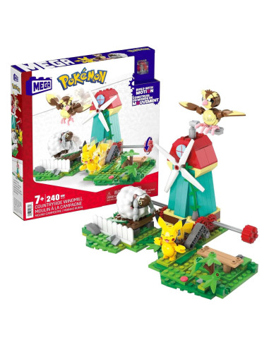 Juguete de Construcción Pokémon Mattel Molino de Viento 240 Pzas