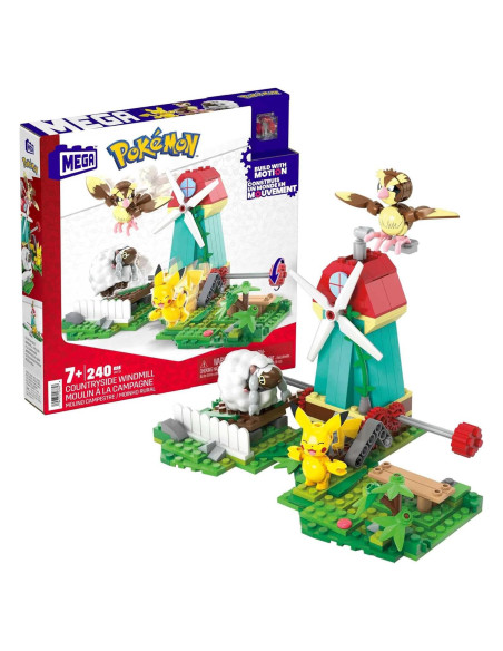 Juguete de Construcción Pokémon Mattel Molino de Viento 240 Pzas
