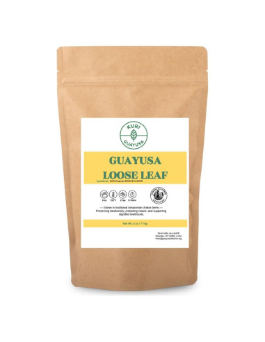 Té Energético Kuri Guayusa Dorada 113.4 g - Hoja Suelta