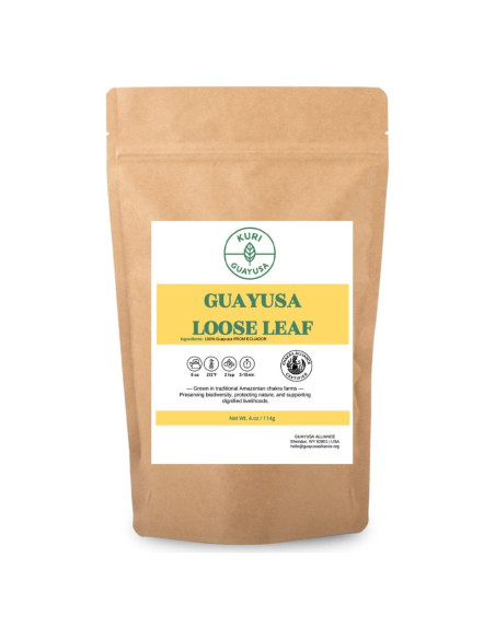 Té Energético Kuri Guayusa Dorada 113.4 g - Hoja Suelta