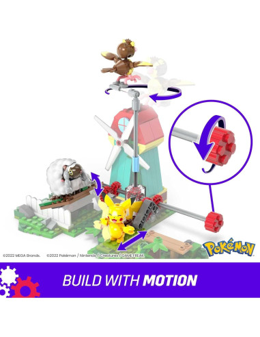 Juguete de Construcción Pokémon Mattel Molino de Viento 240 Pzas