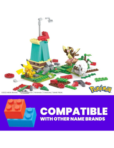 Juguete de Construcción Pokémon Mattel Molino de Viento 240 Pzas