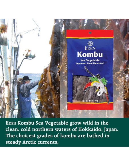 Alga Kombu Eden 59.87 g - Alga Marina Japonesa para Dashi