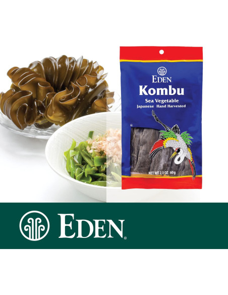 Alga Kombu Eden 59.87 g - Alga Marina Japonesa para Dashi
