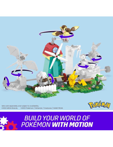 Juguete de Construcción Pokémon Mattel Molino de Viento 240 Pzas